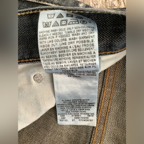 Levi’s 511 Distressed denim Red Tab jeans %100 Cotton Sz. 32x30 - Picture 11 of 11